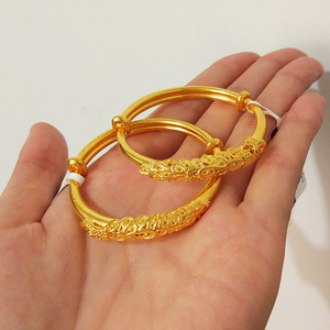 儿童金手镯一对