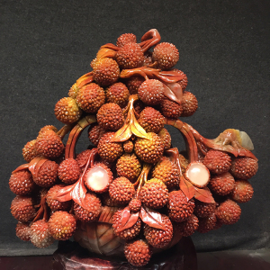 寿山石荔枝石雕摆件