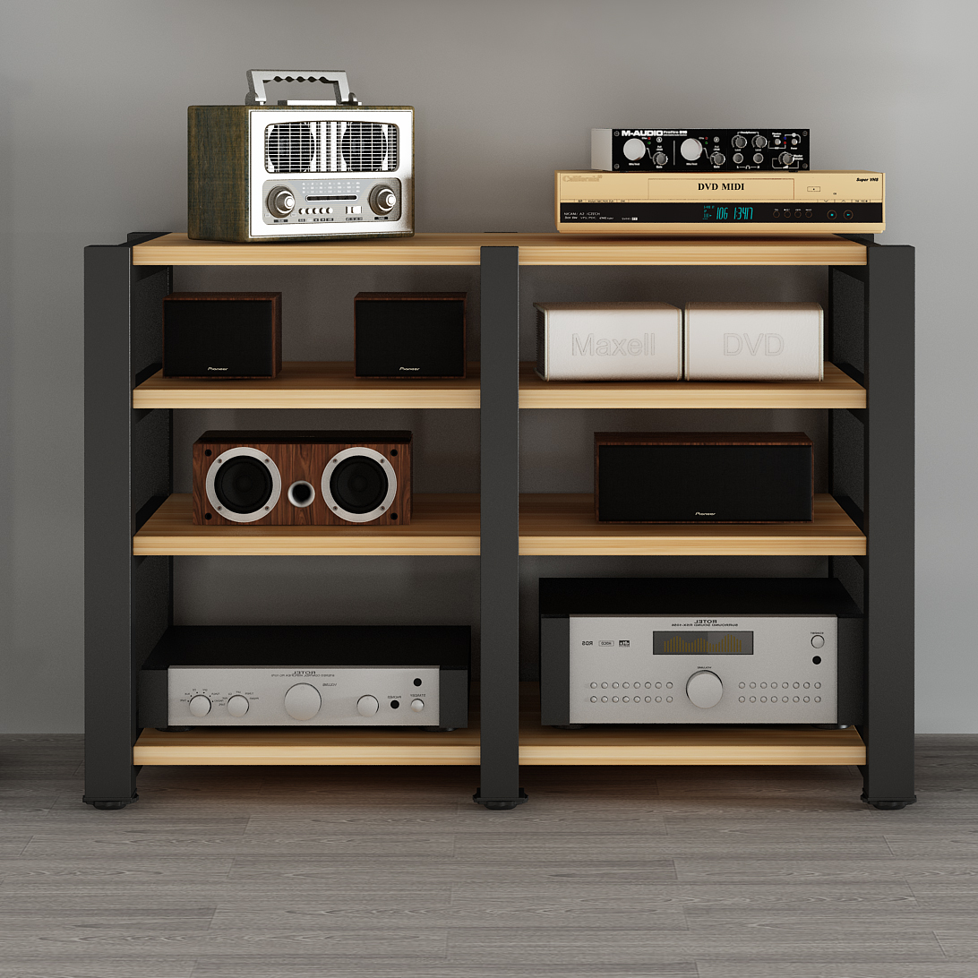 包邮影音柜功放架功放机柜器材电视柜音响柜加长双机