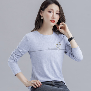 官网2021春季新款长袖卫衣女以纯韩版时尚薄款t恤上衣官方旗舰店