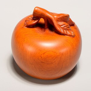 花梨实木雕刻苹果摆件木头根雕富贵平安如意红木质家居装饰工艺品