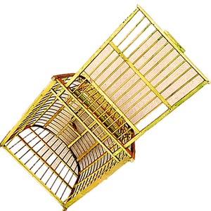 多用途简约高档竹鸟笼鸽子笼画眉洗澡笼竹鸡山鸡打【x跘】砂笼媒