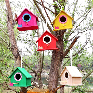 鸟窝鹦鹉窝木质挂窝户外保暖繁殖箱过冬鸟巢玄风虎皮八哥笼小房子