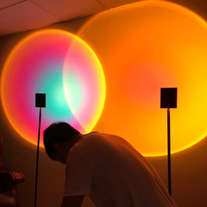 日不落灯投影意大利设计师mandalaki夕阳落日灯led网红氛围落地灯