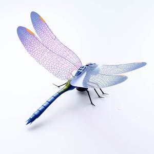 3d立体仿真蜻蜓蝴蝶磁贴创意家居装饰昆虫磁性冰箱贴磁力贴