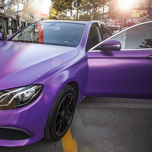 灰改色膜车身电光黑全车紫色汽车贴膜车衣车模磨砂粉车膜0人付款1500