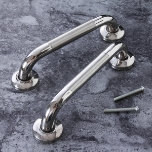 不锈钢拉手双开木门简约把手老式.盗门大门铁门铝合金门拉手明装