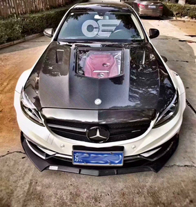 奔驰新c级c180 c200l c260l碳纤维透明机盖改装w205引擎盖车头盖