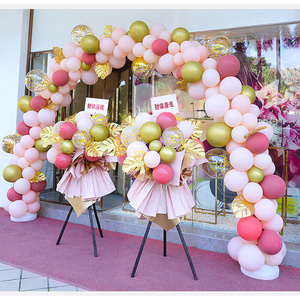 婚礼现场布置装饰开业气球花篮周年庆派对搞活动创意拱门用k品大