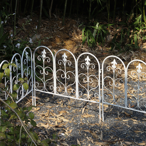 花园围栏插地式欧式铁艺低矮小栅栏户外庭院别墅院子篱笆菜地护栏