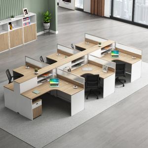 职员办公桌椅组合家具简约现代246人位屏风隔断卡座电脑办工作桌