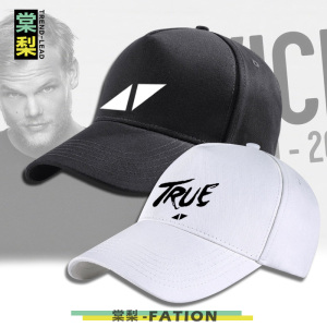 艾维奇avicii a神同款纪念edm百大dj周边弯檐帽印花遮阳帽时尚潮