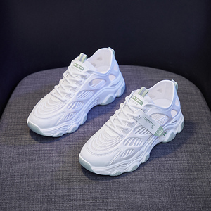 女鞋夏季网面运动鞋镂空透气薄款网纱初中学生超轻网眼单层网鞋女