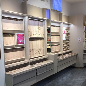 饰品展示柜木质烤漆珠宝项链耳环整店定做陈列柜头饰品货架中岛柜