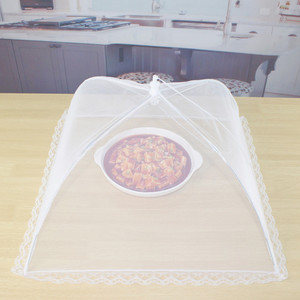 加大长方形商用菜罩透明可拆洗折叠食物罩餐桌罩排挡酒店防蚊蝇盖