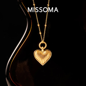 【芭比同款】Missoma爱心吊坠女项链镂空心形轻奢小众高级感气质