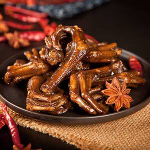 湖南特产酱板鸭爪正宗香特辣卤味零食小吃常德益阳长沙鸭肉风干