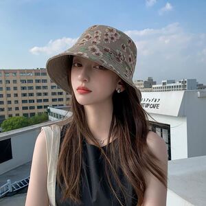 短发适合戴的帽子日系复古优雅时尚春夏防晒韩版渔夫帽太阳帽子