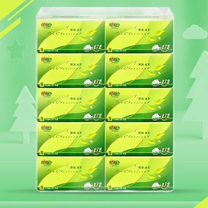 心相印抽纸110抽10包/提纸巾家用卫生纸实惠装纸抽官方旗舰店正品