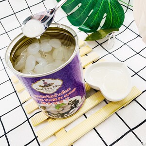 泰国水妈妈亚达子棕榈果565g亚答子水果罐头西米露甜品白毛丹罐头