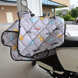 电动车挡风被四季通用款中厚双面防水小电瓶自行车挡风罩春秋防寒