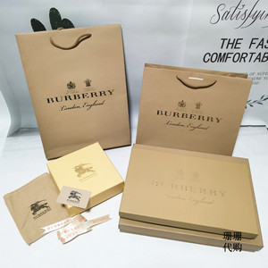 博柏利burberry专柜包装礼品袋香水口红衣服围巾购物袋巴宝莉礼盒
