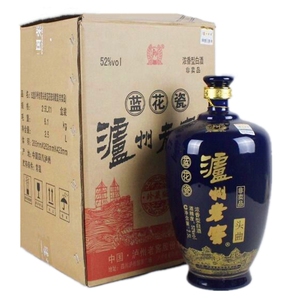 泸州老窖头曲蓝花瓷珍藏版2.5l浓香型酒52度大坛装收藏送礼白酒