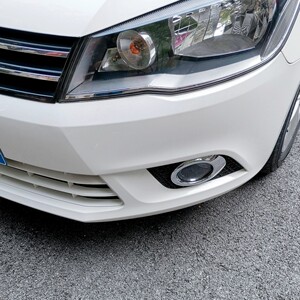 大众13-16款新捷达前雾灯罩车灯装饰框 电镀前雾灯饰框外饰改装