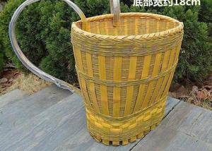l背篓竹编婴儿小孩u四季背带纯手工竹篮子农村竹编背娃户外湖南