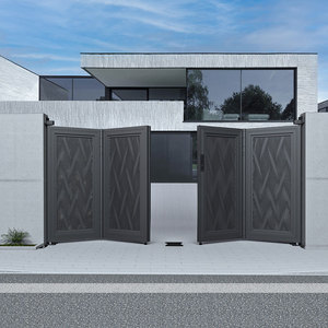 德国losdun罗仕盾高端智能别墅庭院大门户外院子门铝艺悬浮折叠门