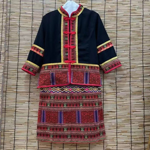 【三月黎好】海南黎族纯手工黎锦服饰--短款密版【支持手工定制】