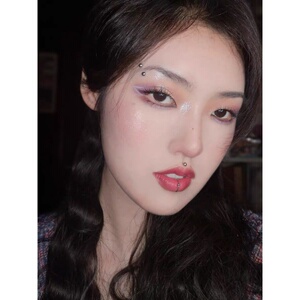 潮酷钛钢假唇钉男女蹦迪不掉色饰品时尚假鼻环唇环假无洞个性