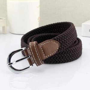女帆布皮带布腰带细带情侣少年女款时尚女带孔女细复古女士编织