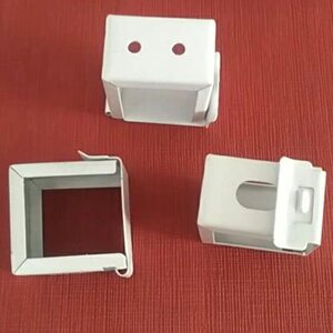 铝百叶窗帘安装码安装扣子顶装卡扣侧装支架百叶窗方形扣卷帘