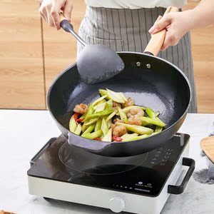 圈厨小米有品炒锅不粘锅平底锅少油烟多功能家用炒菜锅电磁炉适用