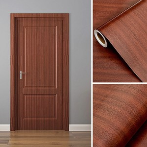 门贴自粘整张 贴纸翻新卧室旧木门家具大门全包装饰木纹壁纸包门