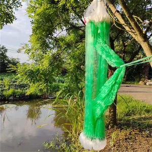 三层胶丝纲绿丝渔网小套超加重急水流水沉底沉网粘网丝网捕鱼鱼网