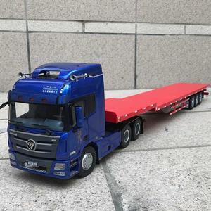 1:24原厂汽车模型 福田戴姆勒欧曼gtl牵引车超能版拖头半挂车模型