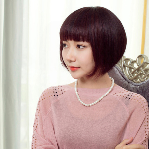 假发棕色短发