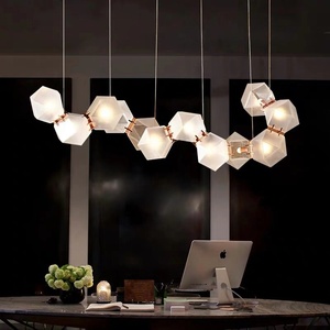 设计师艺术前台客厅玻璃吊灯led后现代个性loft简约餐厅创意灯具