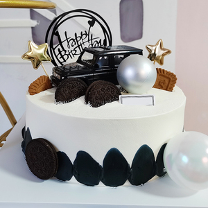 网红男士汽车生日蛋糕全国同城配送深圳广州创意定制奔驰大g儿童