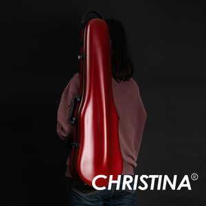 新款小提琴琴盒 爵士红色带提手小提琴盒子 玻璃钢碳纤维 4/4尺寸