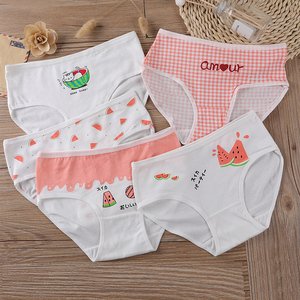 女童内裤纯棉中大童三角裤头女孩全棉儿童11学生13短裤10-12-15岁
