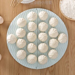 饺子盖帘家用硅胶可折叠帘面食包子盖垫放置盘水饺盖帘放的托盘圆