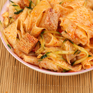 5斤干面皮凉皮 方便速食免煮小吃擀面皮散装凉拌河南特产包邮