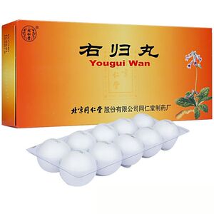 同仁堂 右归丸 9g*10丸/盒 腰膝瘦冷温补肾阳填精止遗用于肾阳不足