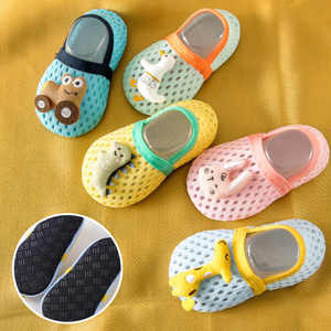夏季鞋袜宝宝地板袜春夏防滑隔凉儿童室内薄款软底婴幼儿学步鞋袜