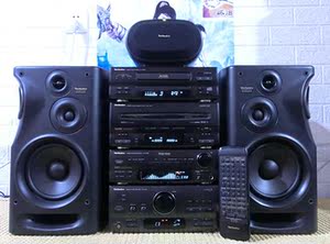 t标 松下ch950 组合音响 4分体 功放 均衡器收音 单cd 自动双卡座