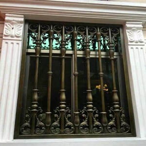 艺防盗窗不锈钢护栏防盗网铝合金阳台护栏安r全防护栏杆防盗窗