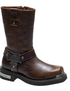 19904 哈雷男士正品中筒铁牌盾标骑行靴骑行鞋代购